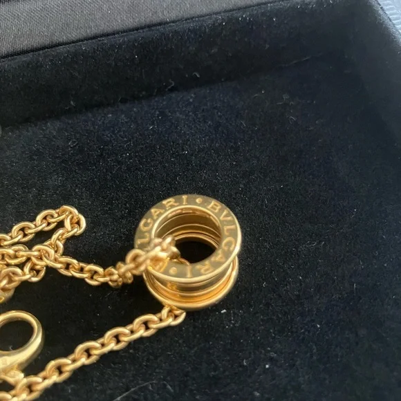 Rare VTG BVLGARI b.zero Bulgari 18kt Yellow Gold Link Cable Chain Necklace - Picture 9 of 12